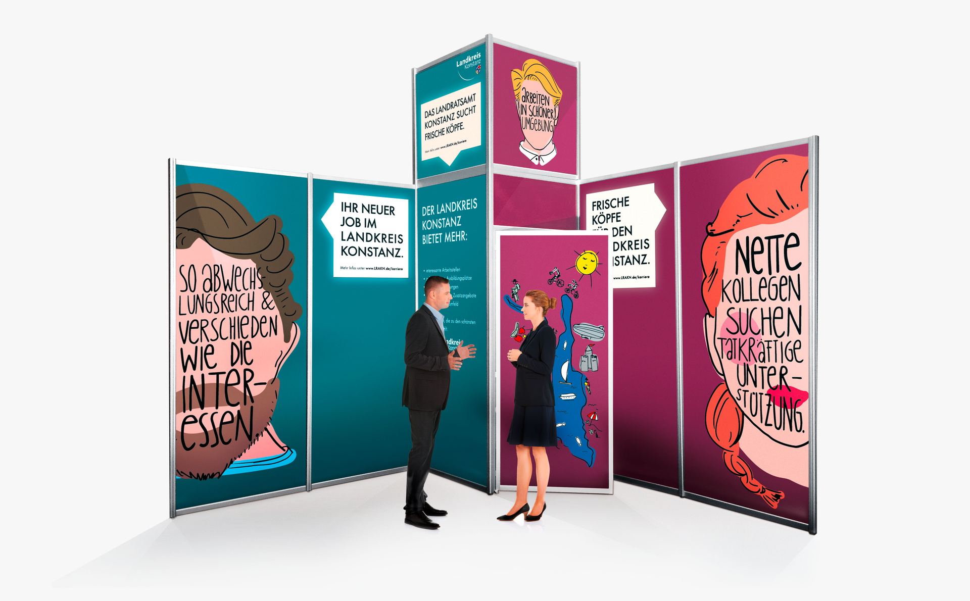 Messestand für das Landratsamt Konstanz